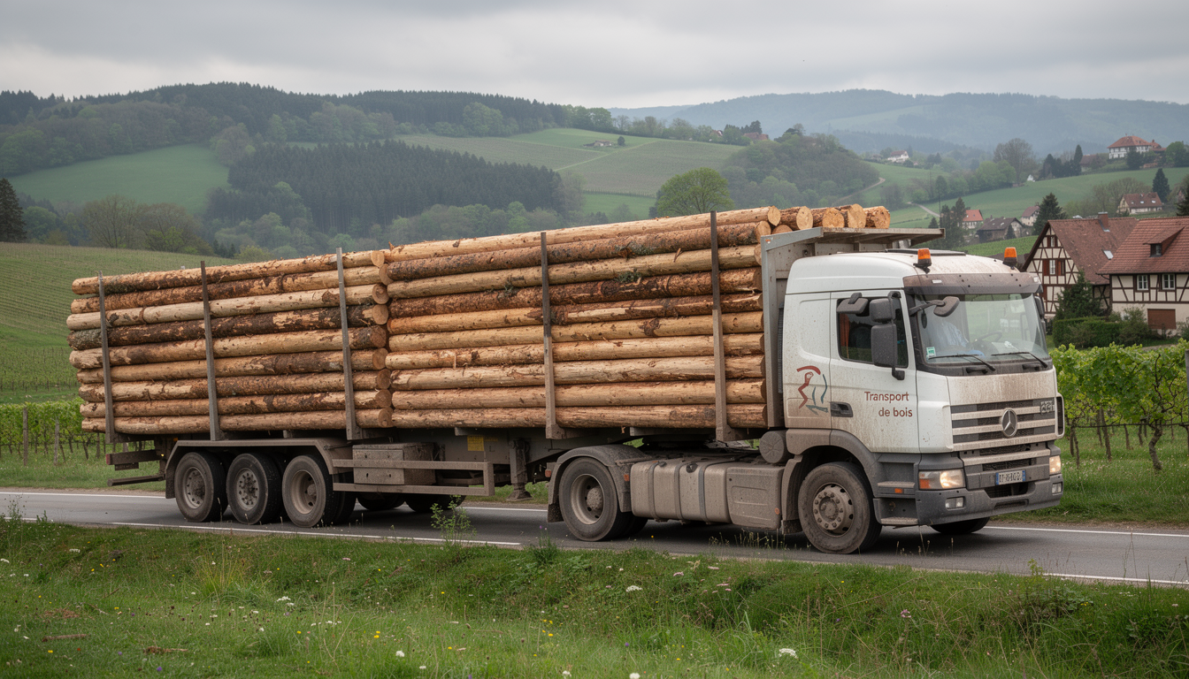 camion de grumes de bois
