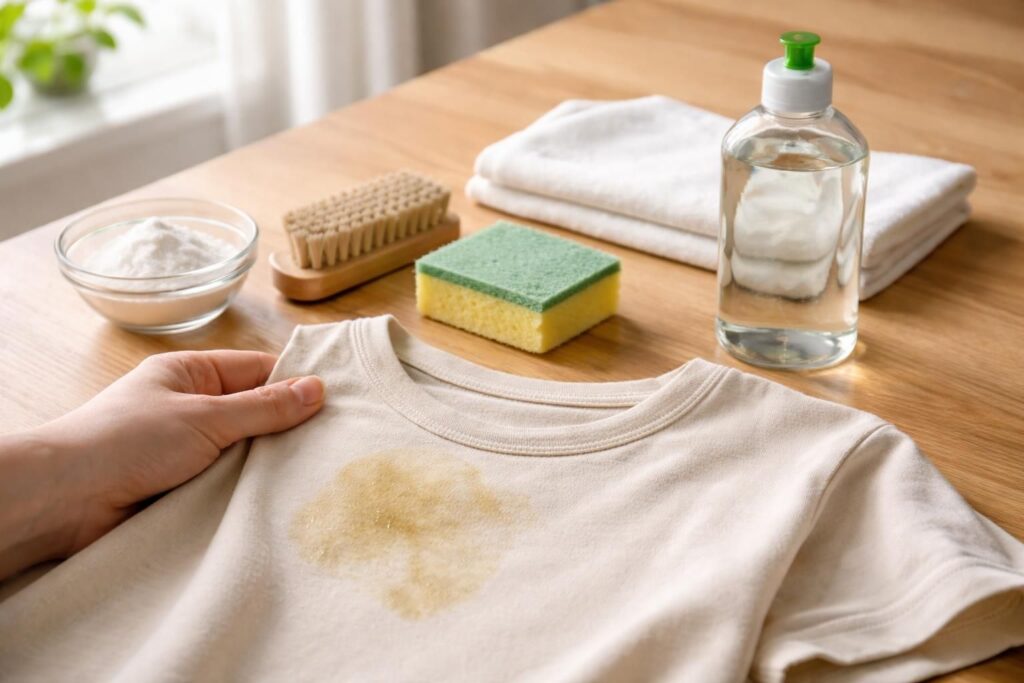 découvrez des conseils efficaces et délicats pour éliminer une tache d'huile sur un vêtement déjà lavé, tout en préservant la qualité du tissu.