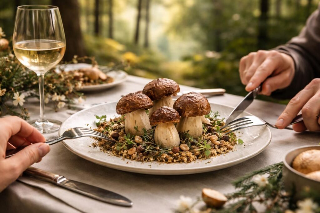 découvrez une expérience culinaire unique avec la dégustation de faux cèpes comestibles. savourez des saveurs innovantes et surprenantes à ne pas manquer pour les amateurs de gastronomie.