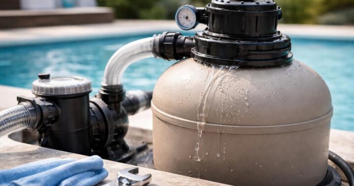 découvrez nos conseils d'entretien préventif pour éviter les fuites au niveau du couvercle du filtre à sable de votre piscine et assurer son bon fonctionnement.
