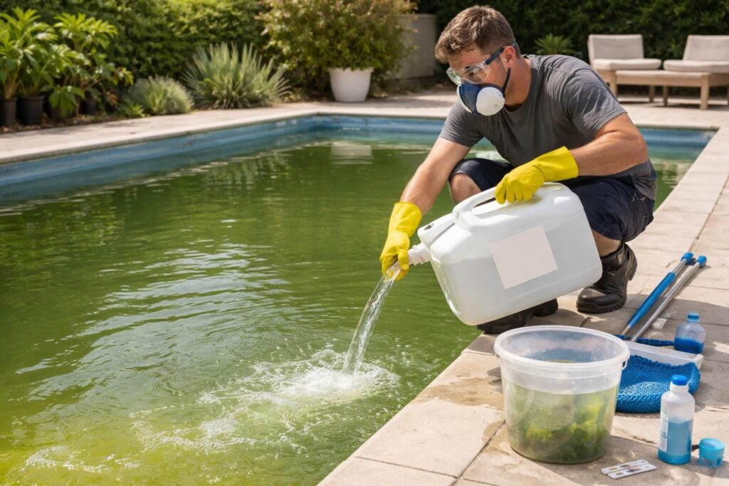 découvrez comment rénover efficacement votre piscine verte grâce à l'acide chlorhydrique : guide complet des étapes et astuces pour une eau claire et saine.