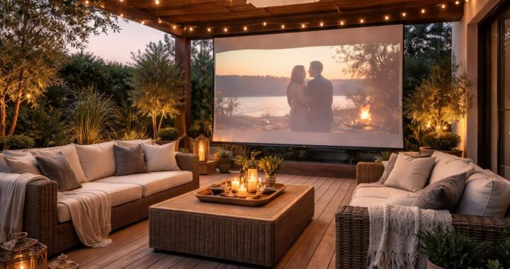 découvrez comment aménager votre espace extérieur en projetant un plan de terrasse grâce au vidéoprojecteur epson, pour une planification précise et facile.