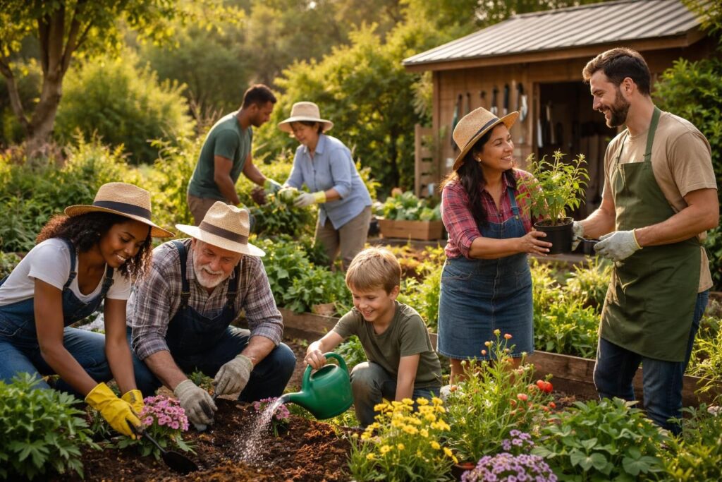 découvrez comment entretenir votre jardin gratuitement grâce à l'entraide de votre communauté locale et profitez d'espaces verts bien entretenus sans frais.