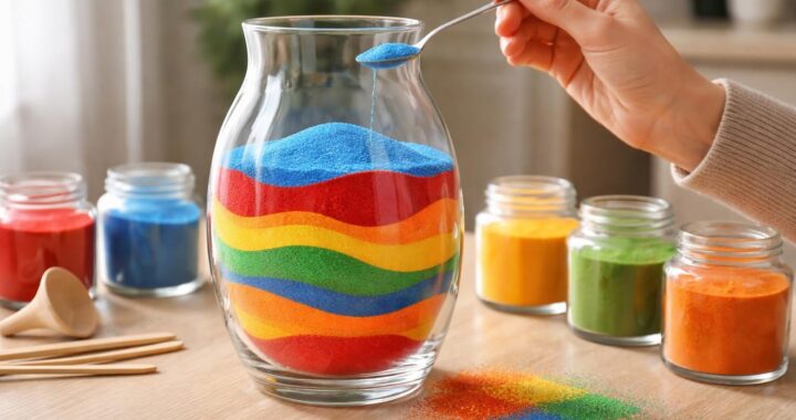 découvrez nos astuces simples et efficaces pour décorer un vase avec du sable coloré sans erreur et embellir votre intérieur avec créativité.