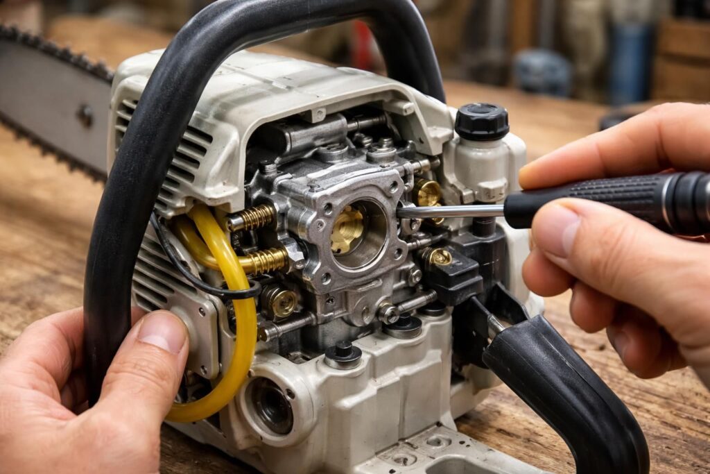 découvrez comment comprendre et utiliser un schéma de réglage de carburateur pour tronçonneuse afin d'assurer un entretien optimal de votre outil et prolonger sa durée de vie.