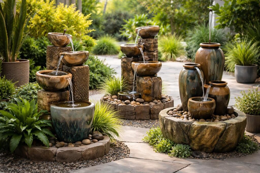 apportez une touche unique à votre intérieur avec nos fontaines de décoration artisanales, alliant authenticité et originalité pour sublimer votre espace.