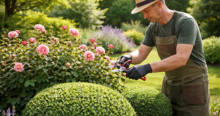 découvrez notre guide pratique pour réussir à tailler vos rosiers et buissons toute l'année, avec des conseils adaptés à chaque saison pour favoriser une croissance saine et florissante.