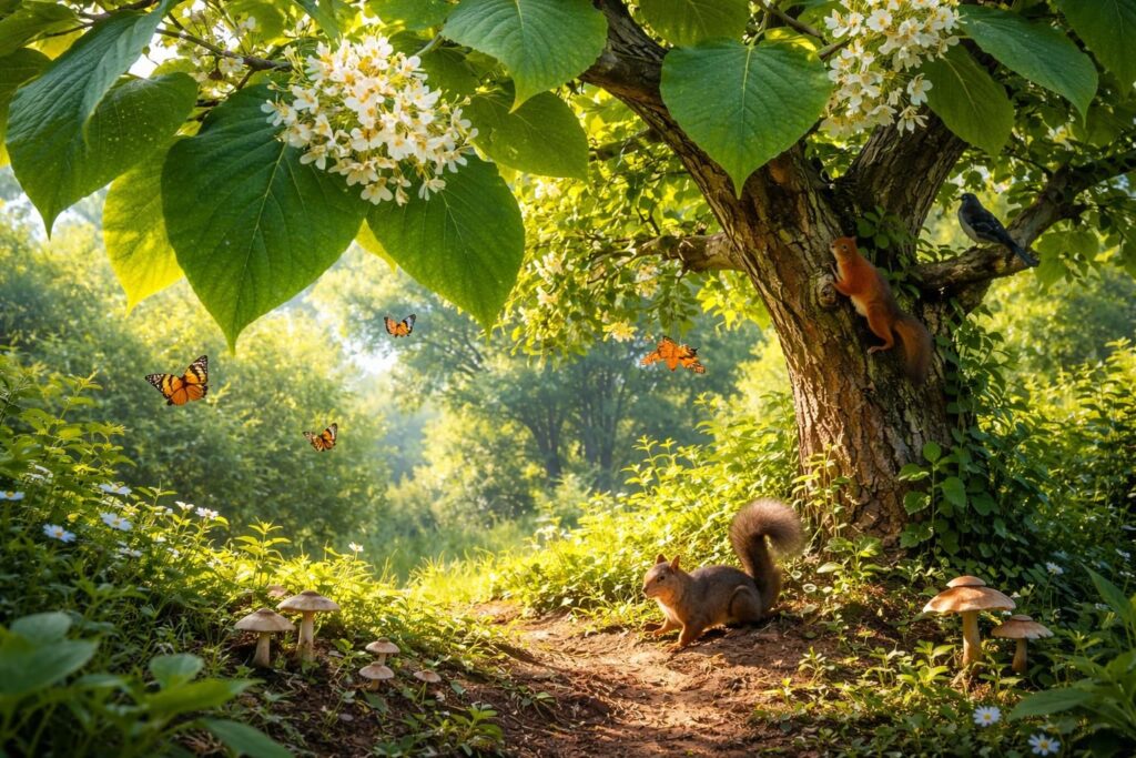 découvrez le rôle essentiel des feuilles du catalpa dans le maintien de l'équilibre écologique local et leur contribution à la biodiversité environnante.
