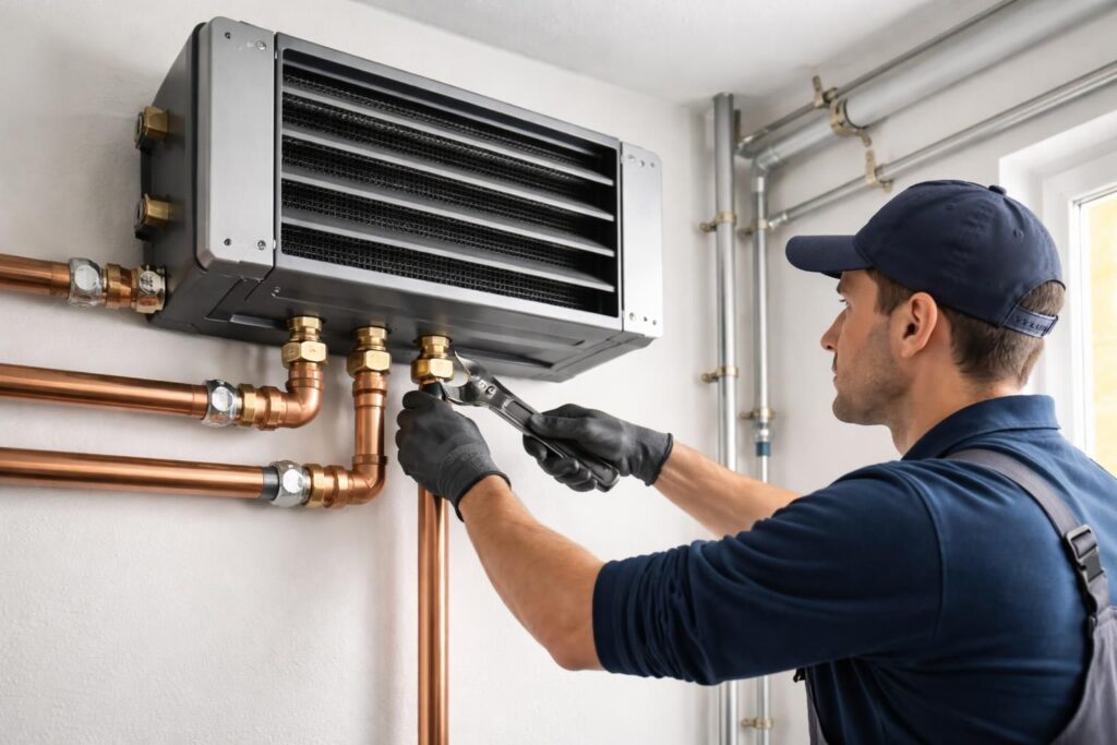 découvrez des astuces pratiques pour le raccordement d'aérotherme à eau chaude et améliorez l'efficacité de votre système de chauffage.