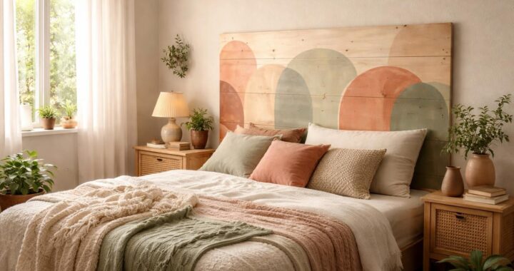 découvrez comment créer une ambiance chaleureuse et personnalisée dans votre chambre grâce à des têtes de lit à peindre facilement chez vous.