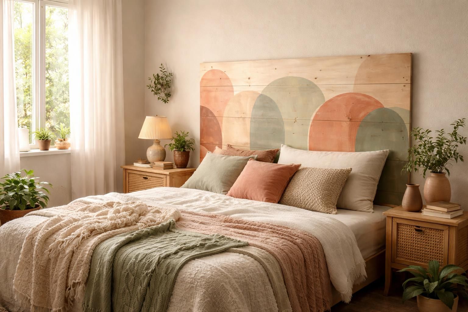 découvrez comment créer une ambiance chaleureuse et personnalisée dans votre chambre grâce à des têtes de lit à peindre facilement chez vous.