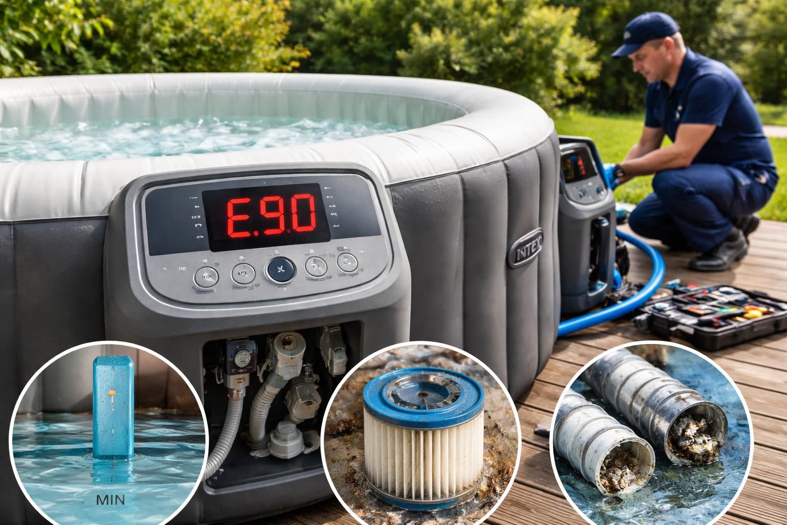 découvrez les causes courantes du code erreur e90 sur les spas intex et apprenez des solutions efficaces pour les résoudre rapidement et profiter pleinement de votre spa.