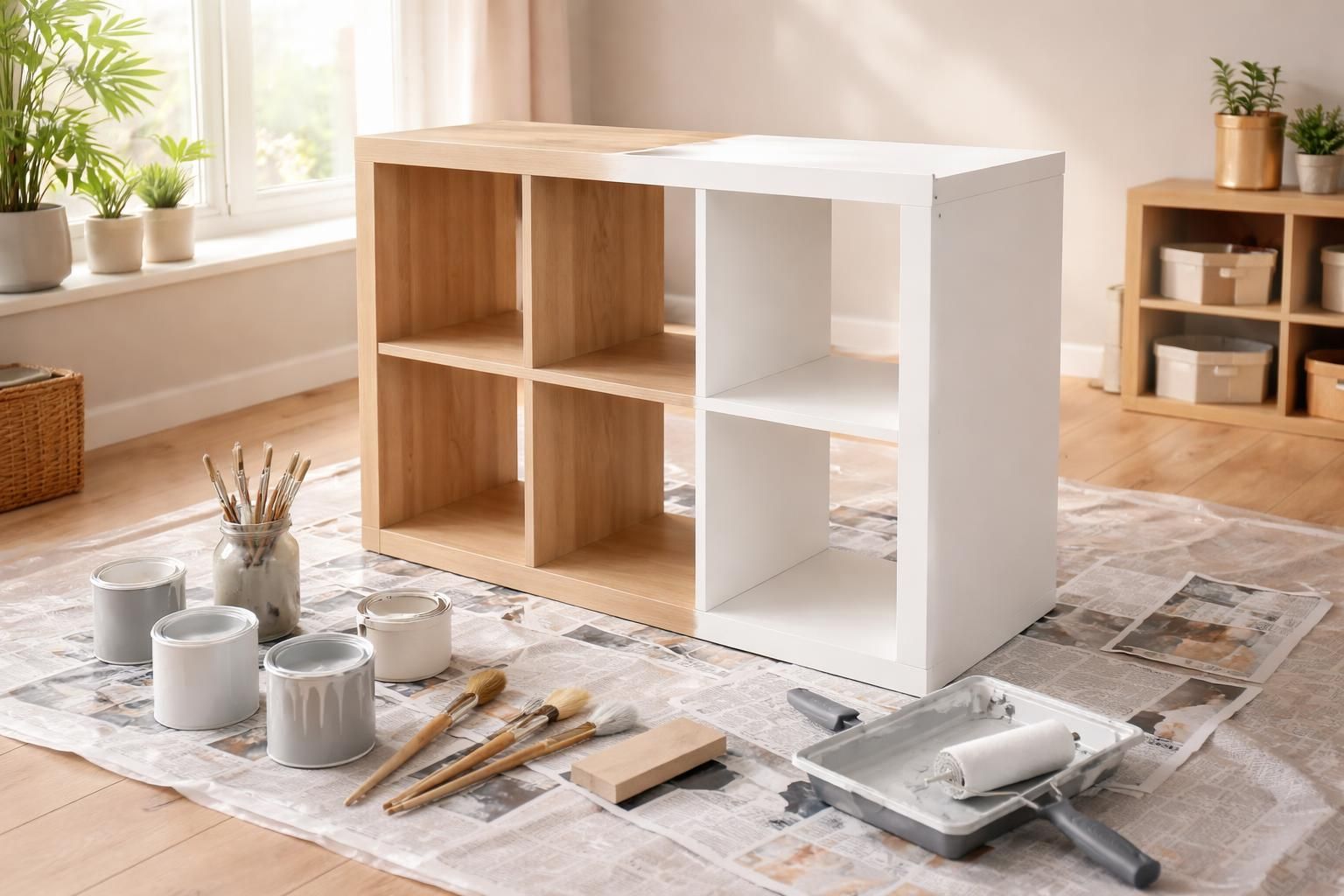 découvrez comment peindre facilement votre meuble kallax avec notre guide complet pour débutants. astuces, conseils et étapes simples pour personnaliser votre rangement avec style.