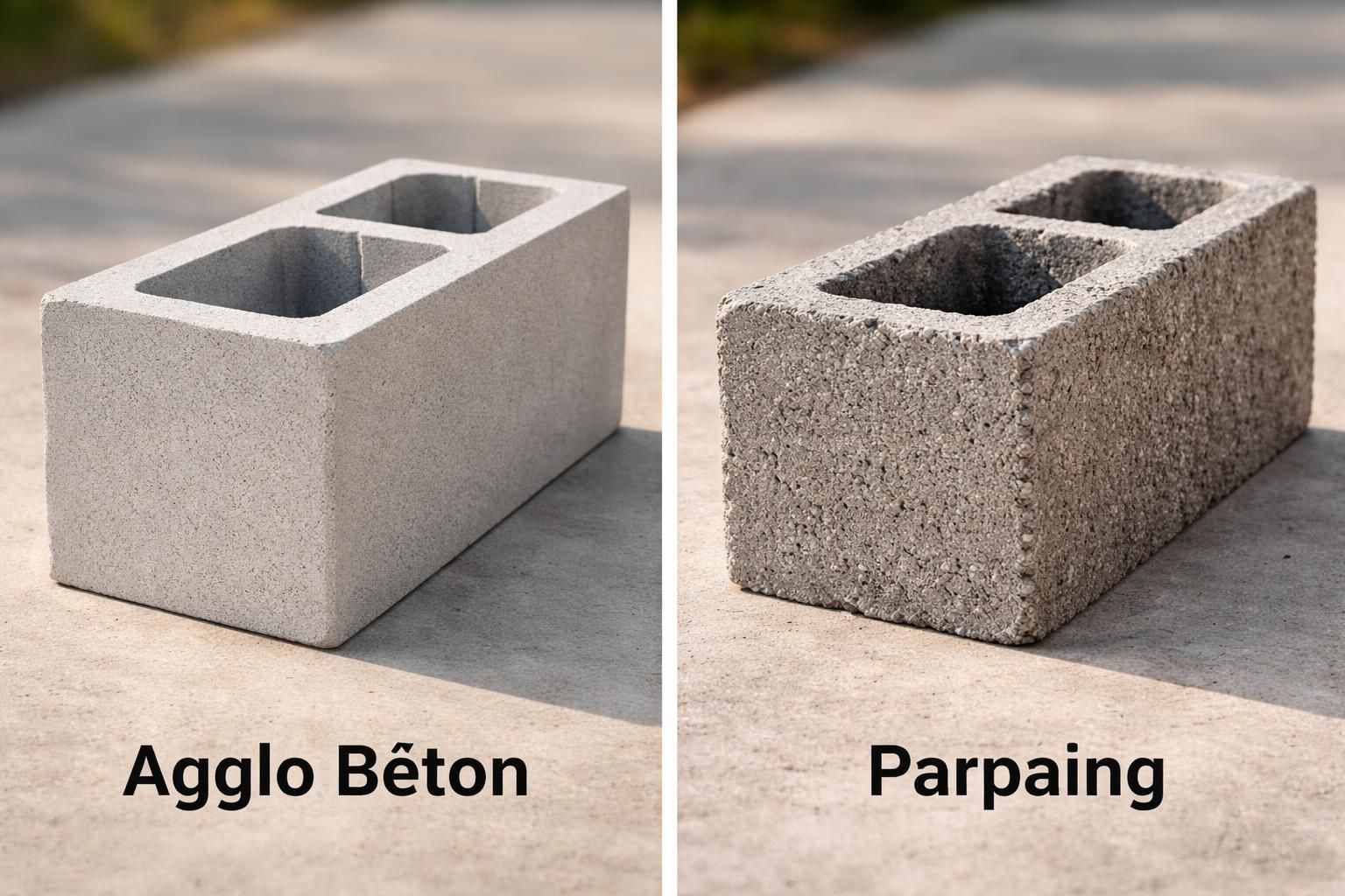découvrez les différences entre l'agglo béton et le parpaing pour vos projets de construction : caractéristiques, avantages et utilisations expliqués simplement.