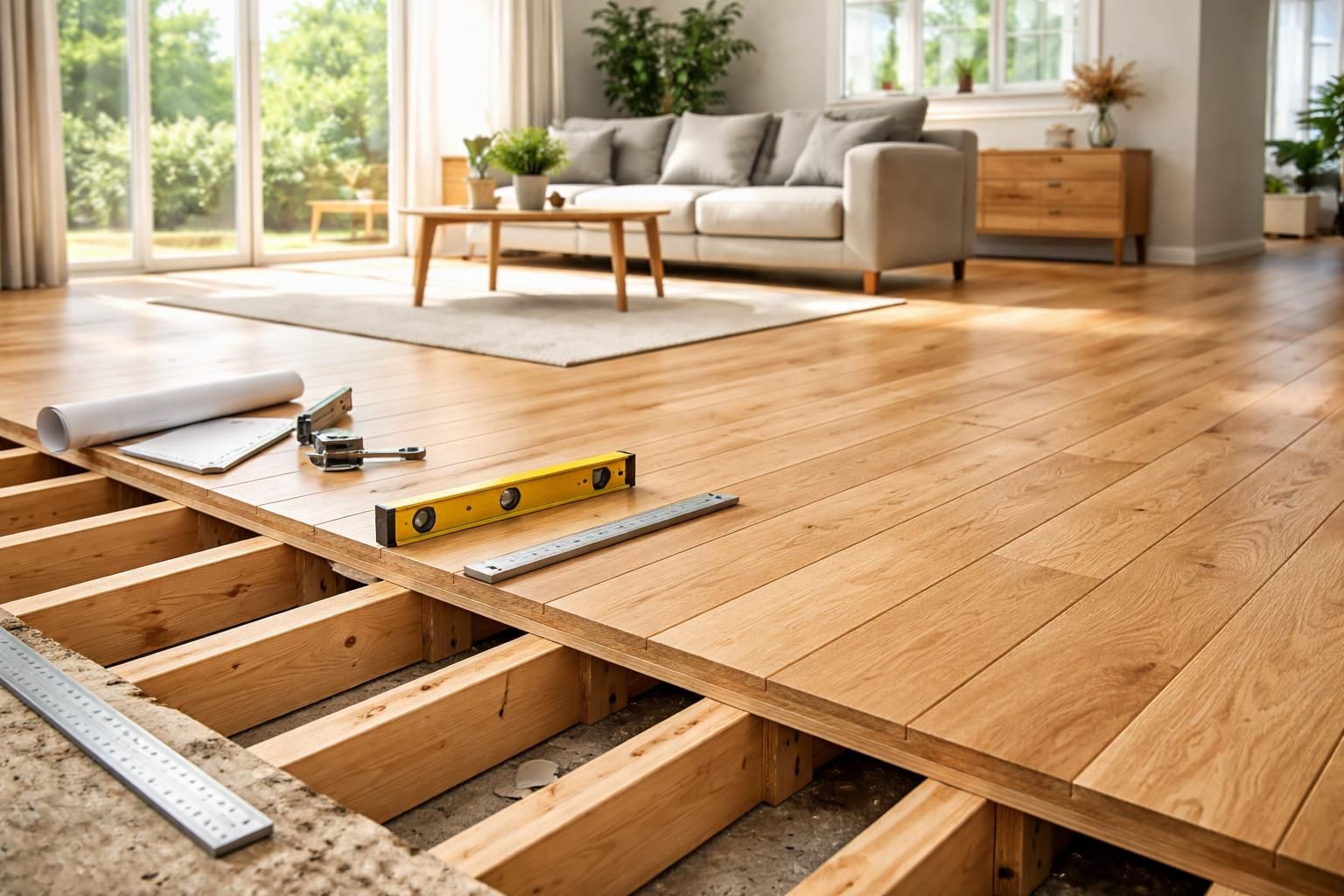 découvrez comment un calcul précis des solives pour votre plancher en bois peut améliorer la solidité et l'esthétique de votre intérieur, alliant confort et design.